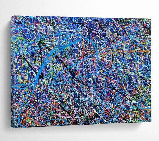 Unlocking the Chaos: An In-Depth Look at a Vast-Scale Abstract Mural