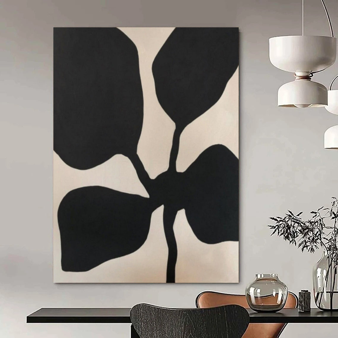 Extra-Vast Hand-Painted Modern Abstract Artwork for Exclusive Villa Bedrooms
