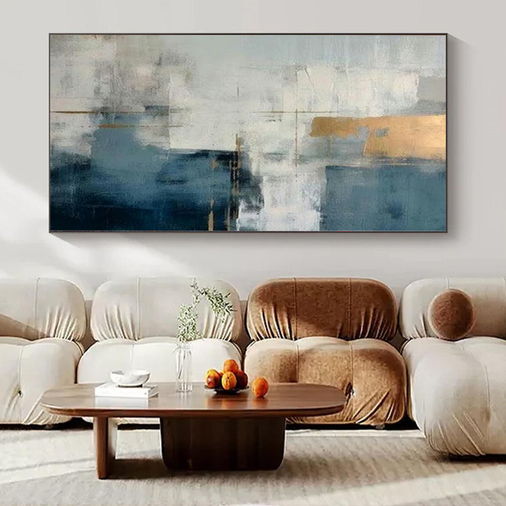 Playful Polka Dot Hand-Painted Abstract Wall Art for Fun Dining Rooms