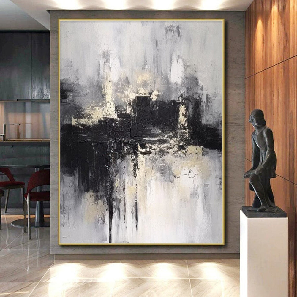 Personalized Whimsical Hand-Painted Abstract Art for Home Office Inspiration Wall