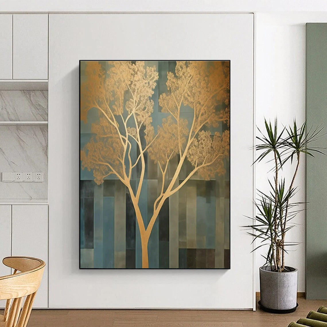 Huge Contemporary Abstract Painting for Home Gym Motivational Decor