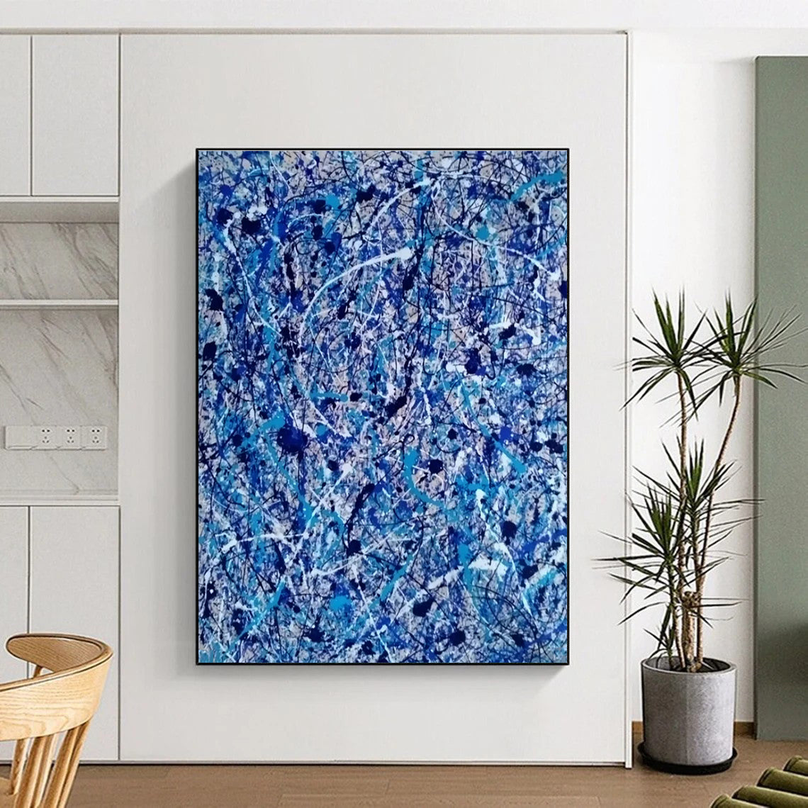 Oversized Contemporary Abstract Painting for Cruise Ship Grand Lobbies