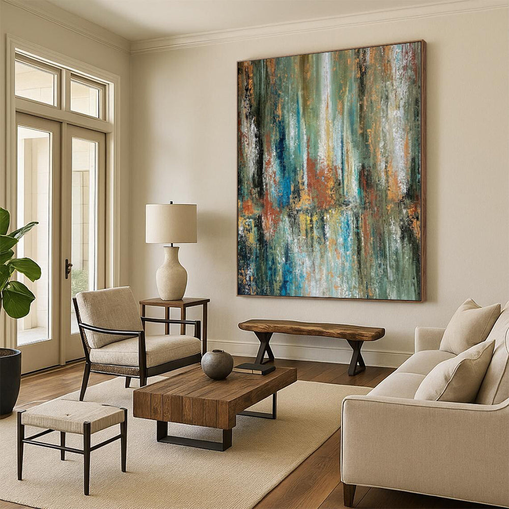 Giant Minimalist Abstract Canvas - Made to Order Oil on Canvas for Spa Waiting Rooms
