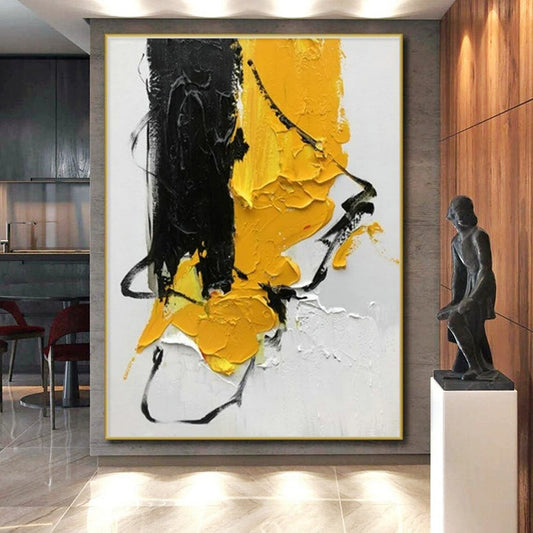 Personalized Immense Hand-Painted Abstract Art for Home Office Breakout Area Wall LargeART0606
