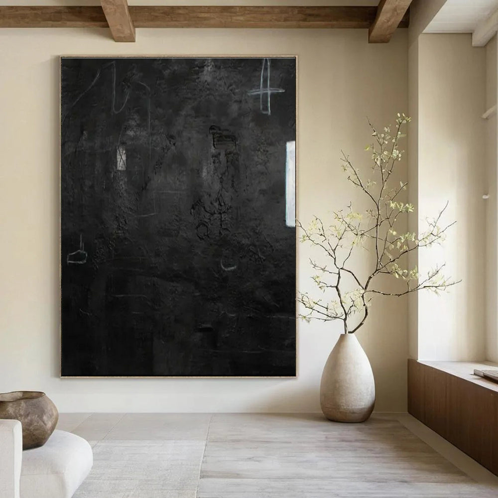 Oversized Custom Hand-Painted Abstract Art for Dining Room & Hallway
