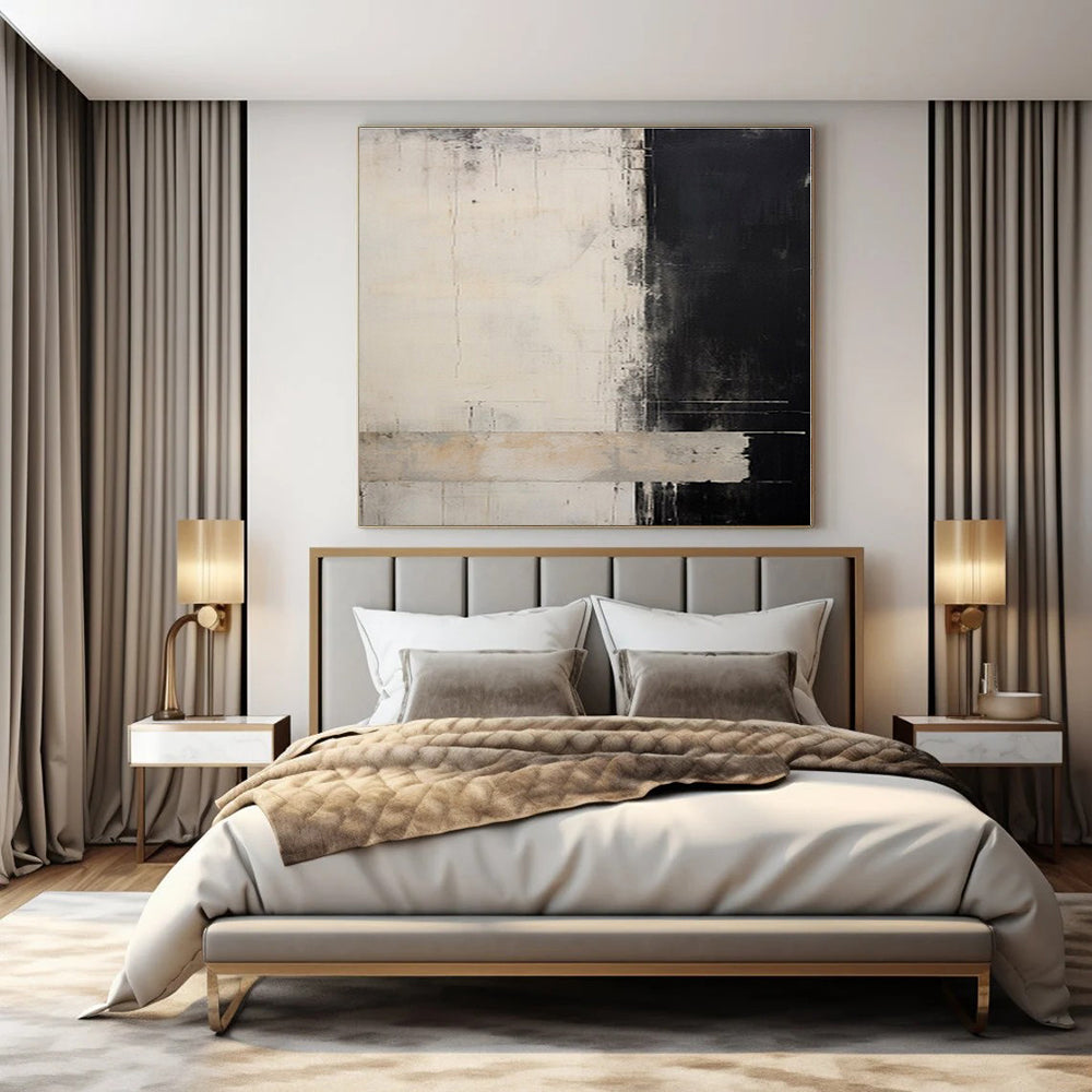 Hand-Painted Personalized Abstract Canvas for Bar & Hotel Lobby