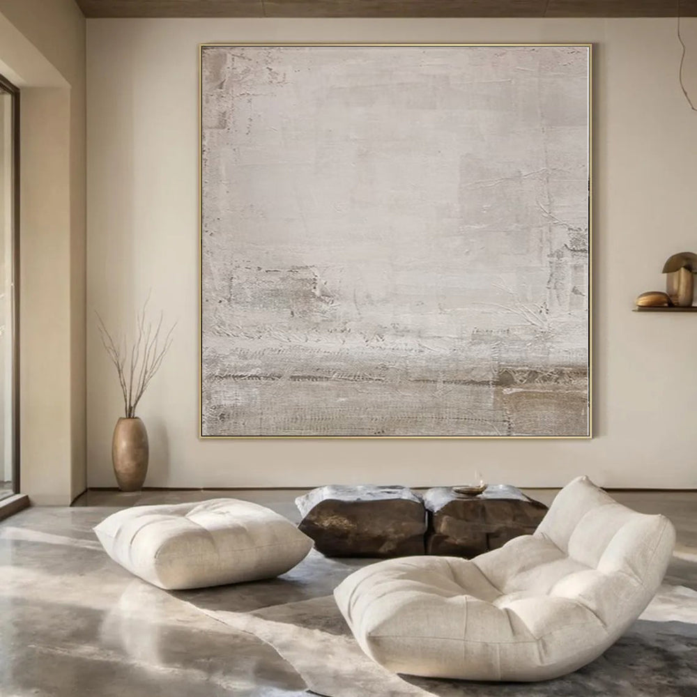 Large Made-to-Order Abstract Painting for Boutique Hotel Suites