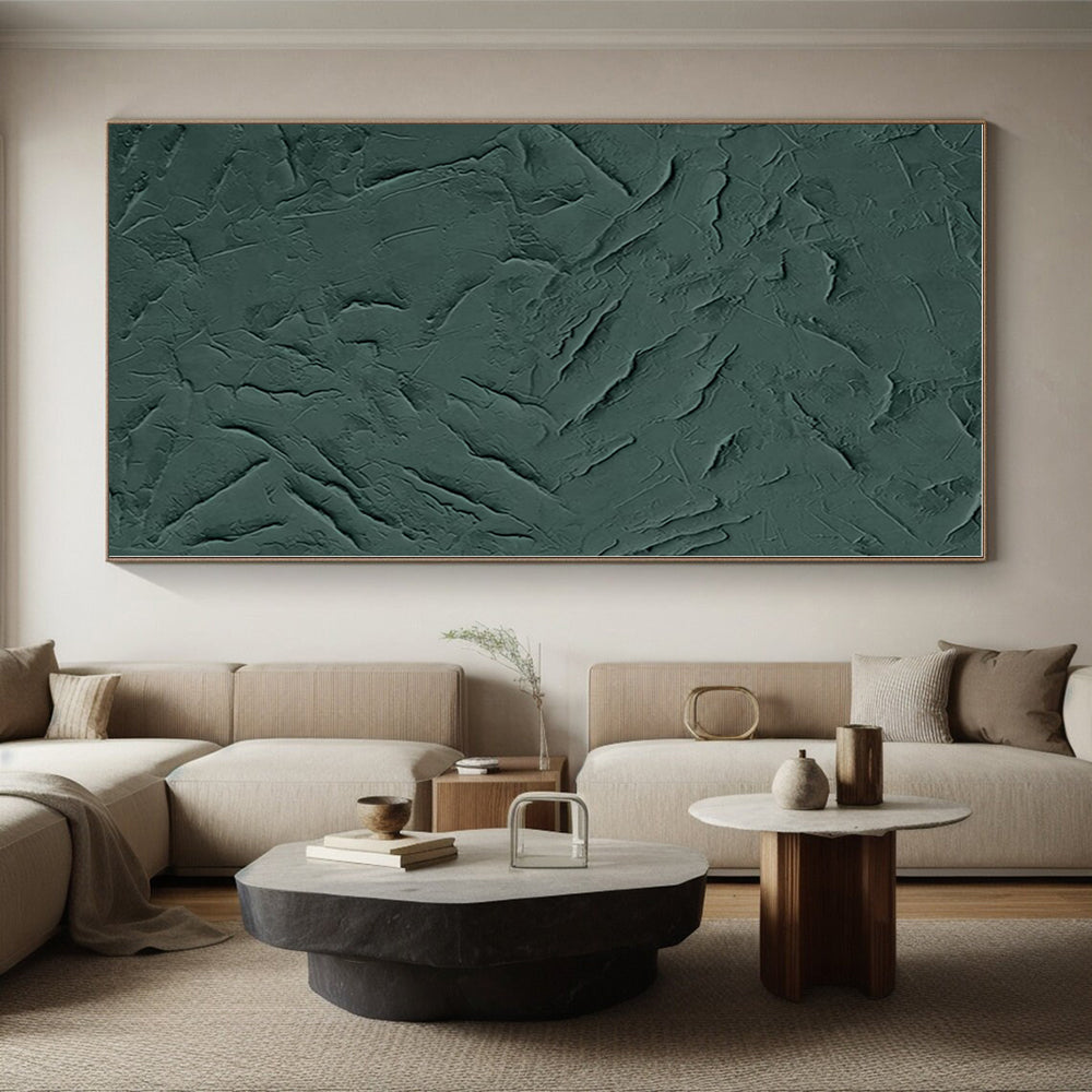 Vast Custom Abstract Painting for Sunroom Skylight Adjacent Wall