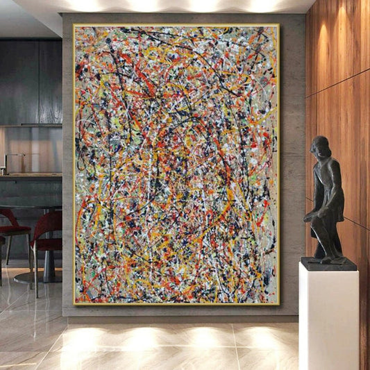 Giant Abstract Art for Bathroom Vanity Mirror Wall