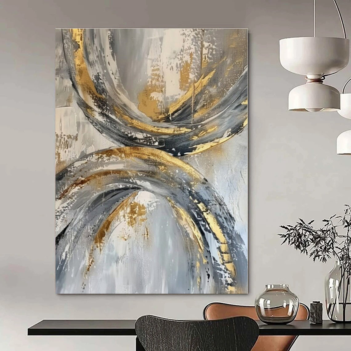Vibrant Pop Culture Hand-Painted Abstract Art for Trendy Bedrooms