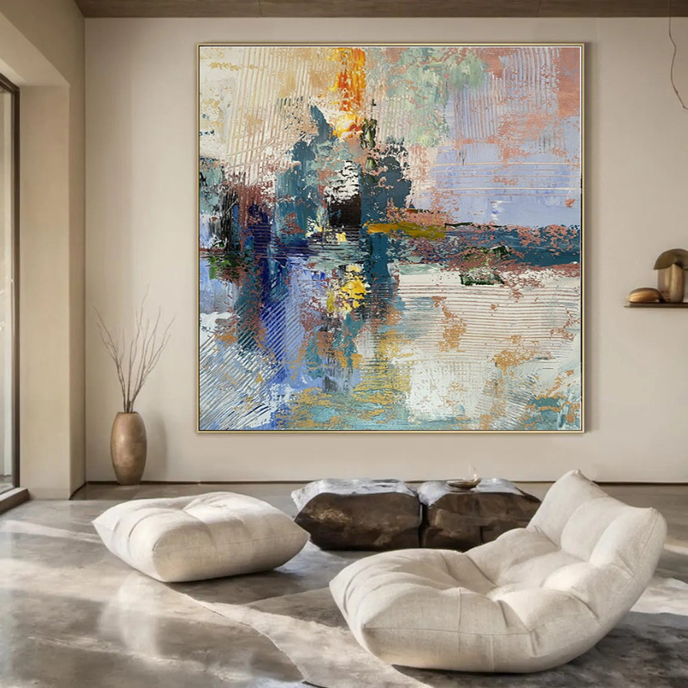 Hand-Painted Personalized Abstract Painting for Office & Bar