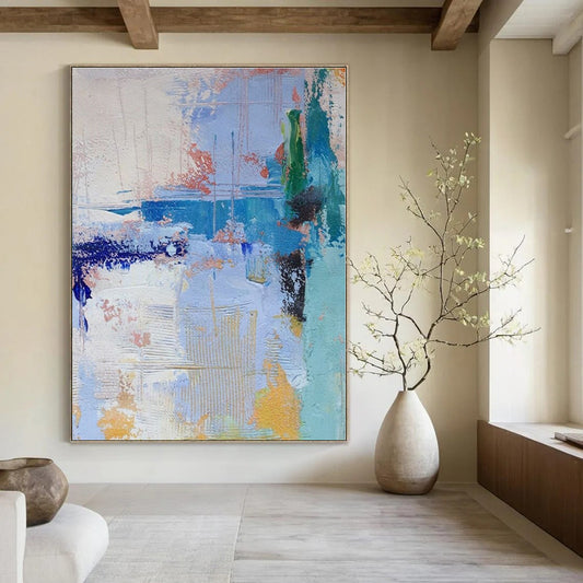 Custom Hand-Painted Abstract Painting for Office & Living Room