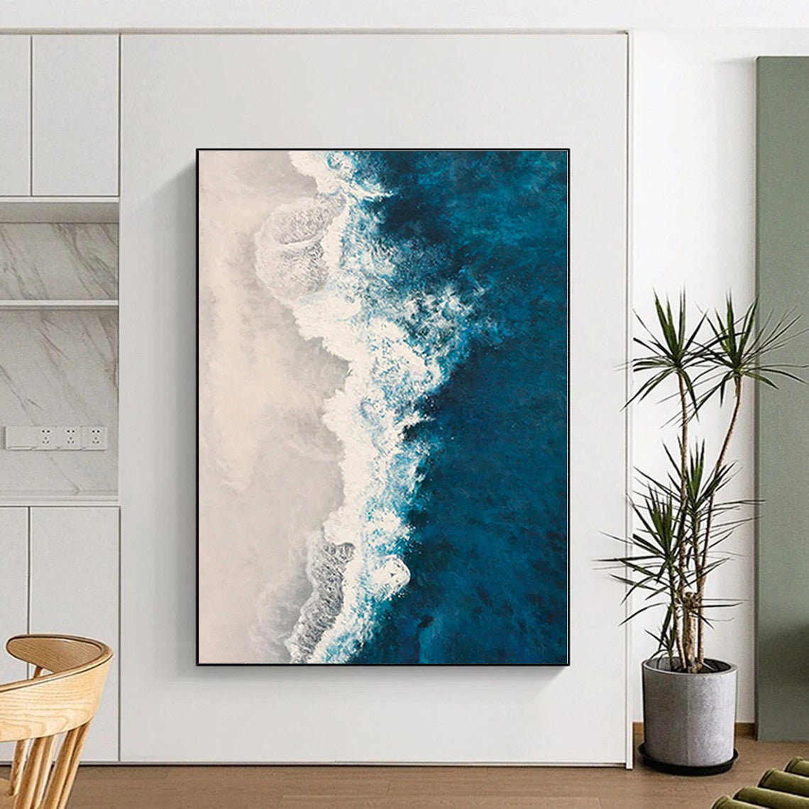 Extra-Large Made-to-Order Abstract Painting for Home Music Studio Wall