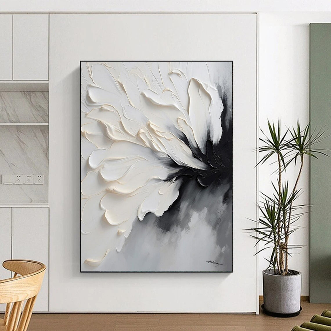 Super-Sized Contemporary Abstract Canvas for Pet Room Adorable and Modern Decor