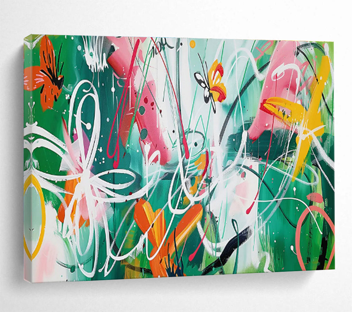 “Lunar Odyssey” Giant Abstract Canvas for Bedroom & Entryway DKH223
