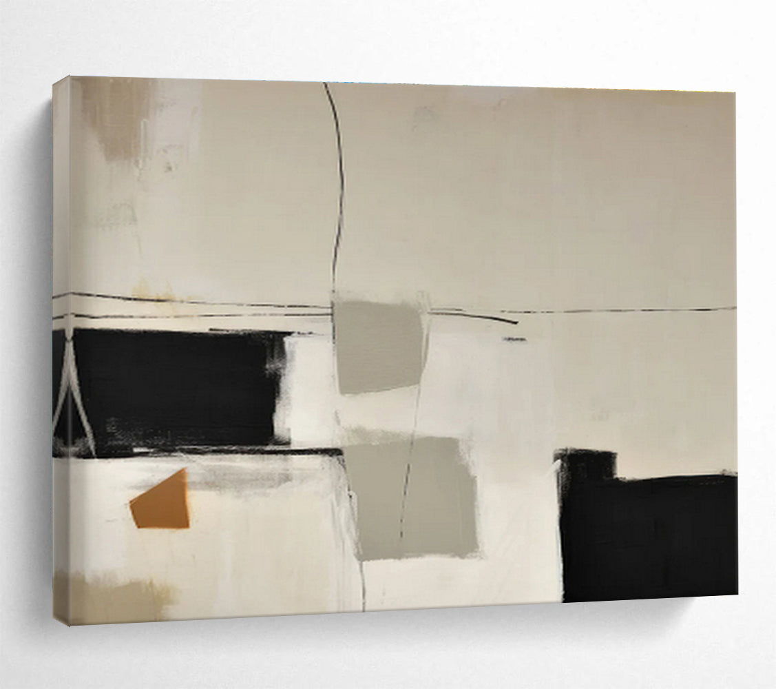 “Artistic Harmonies” Large - Format Abstract Mural for Bedroom & Dining Room DKH248