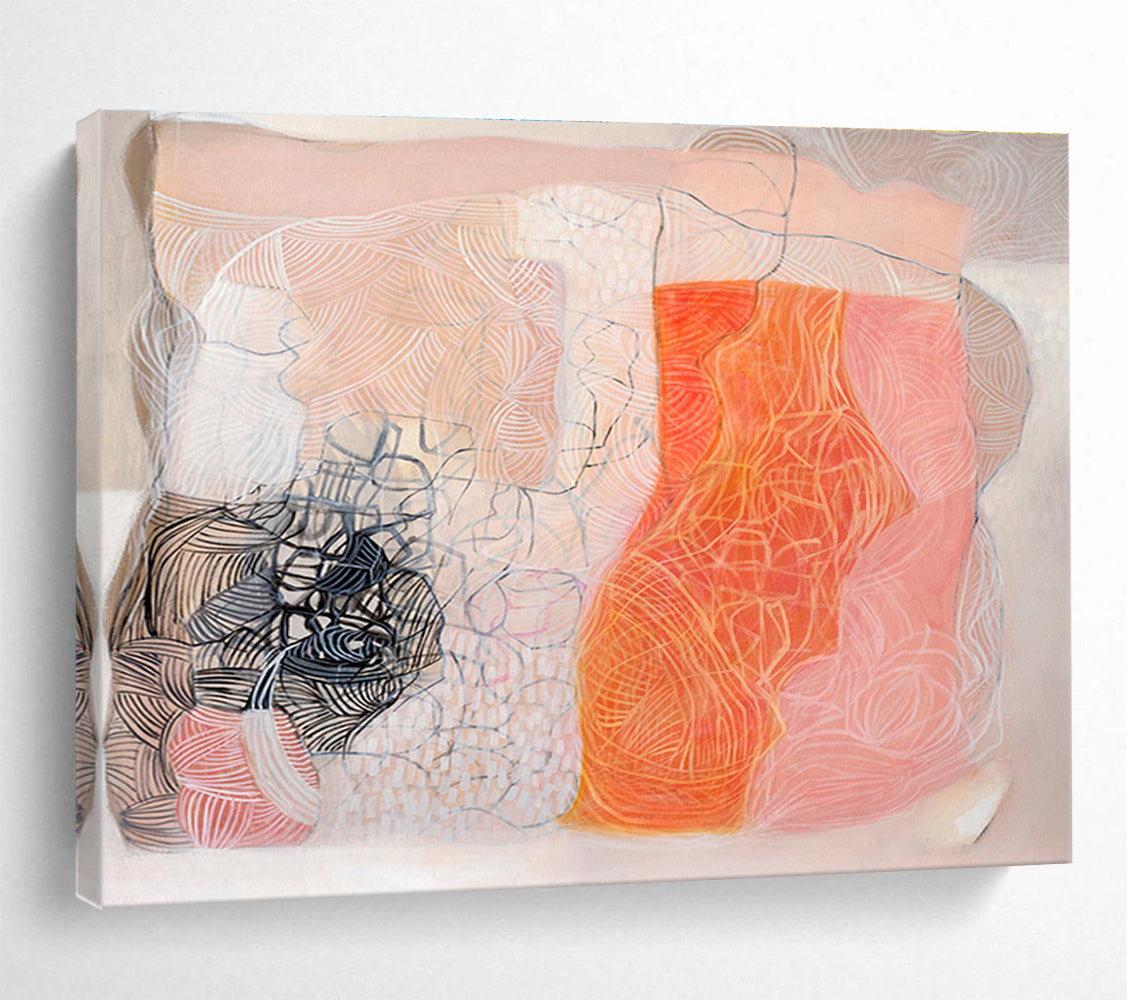 Made - to - Measure Abstract Canvas for Interior Design Project DKH052