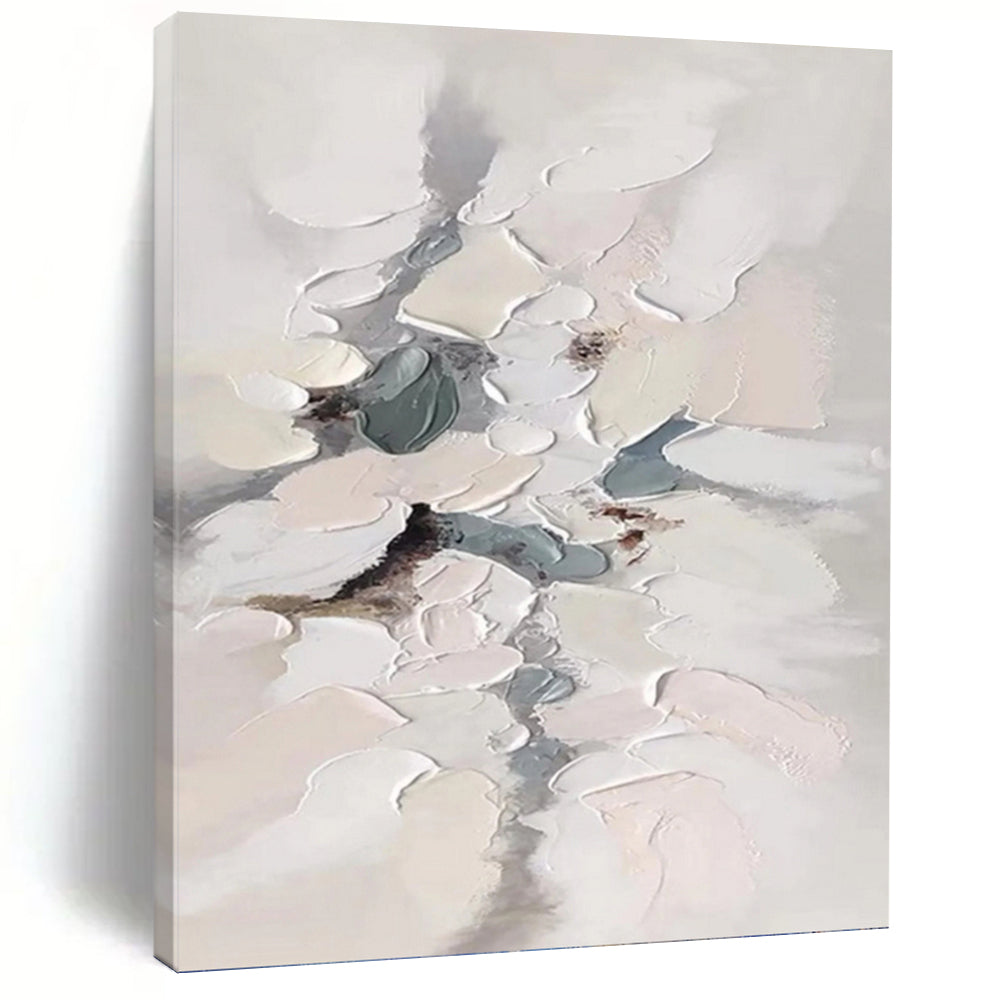 Designer - Curated Splendor: Hand - Rendered Textured Canvas Art for Hotel Lobby & Living Room DKH1174