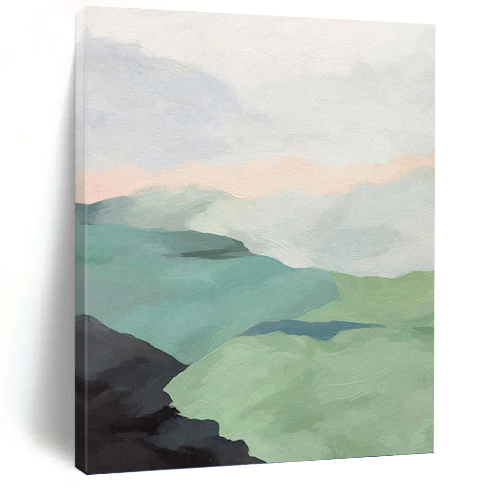 Large - Sized Hand - Painted Textured Custom Abstract Painting, Suitable for Living Room and Hotel DKH1445