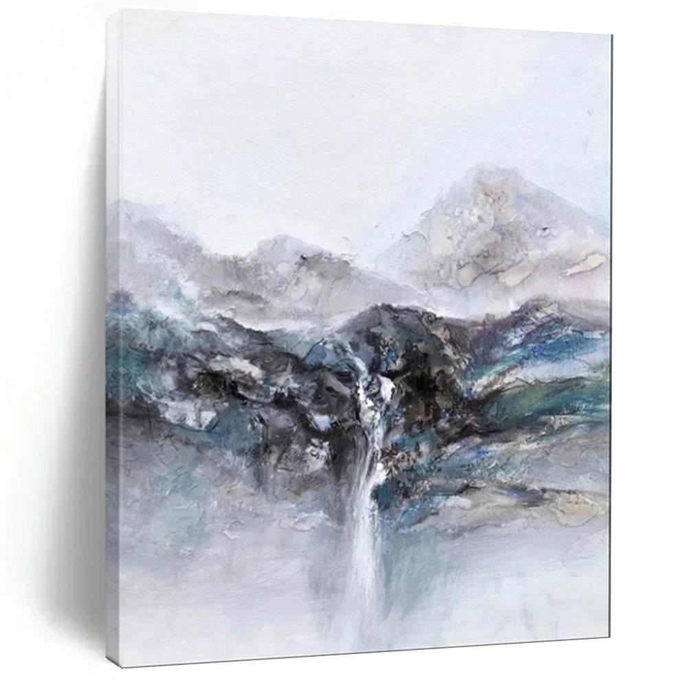 Delicate & Intricate Hand-Painted Bespoke Abstract Painting for Office & Entryway LargeART1961