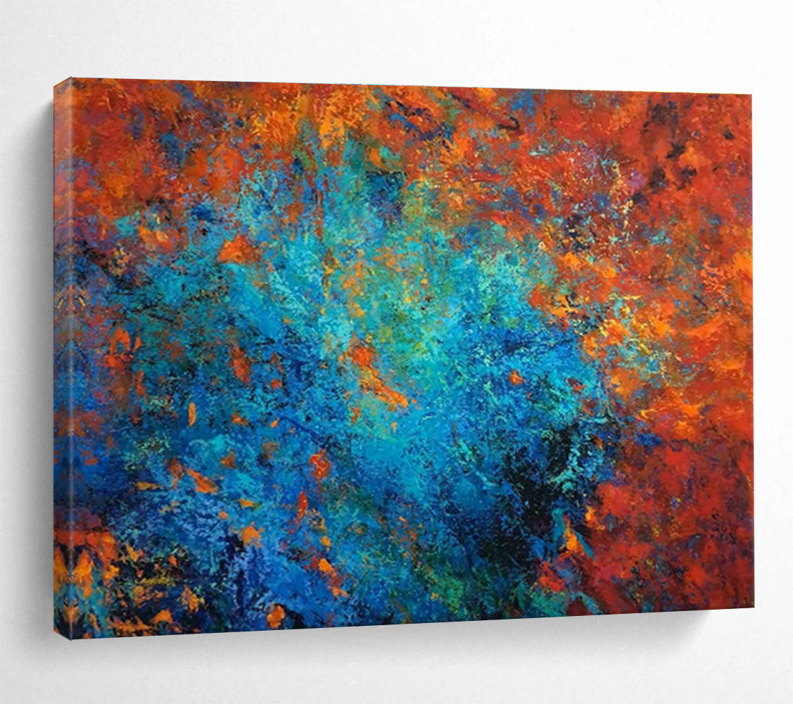Vast Handmade Textured Abstract Wall Mural for Artistic Enhancement DKH723