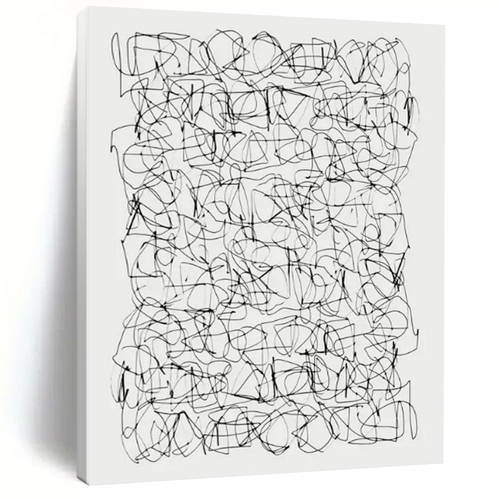 arge-Scale Hand-Painted Abstract Canvas for Entryway & Living Room LargeART2315