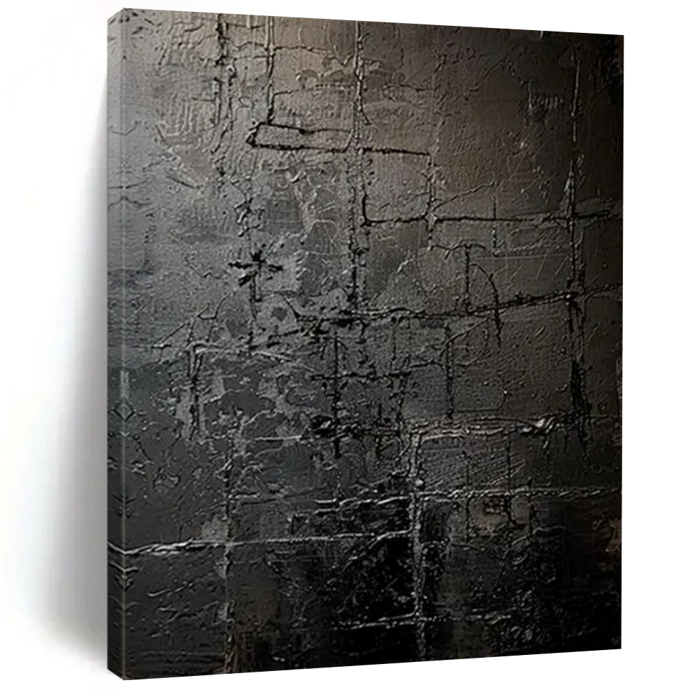 Enormous-Scale Hand-Painted Abstract Wall Installations for Entryway & Hallway LargeART2363