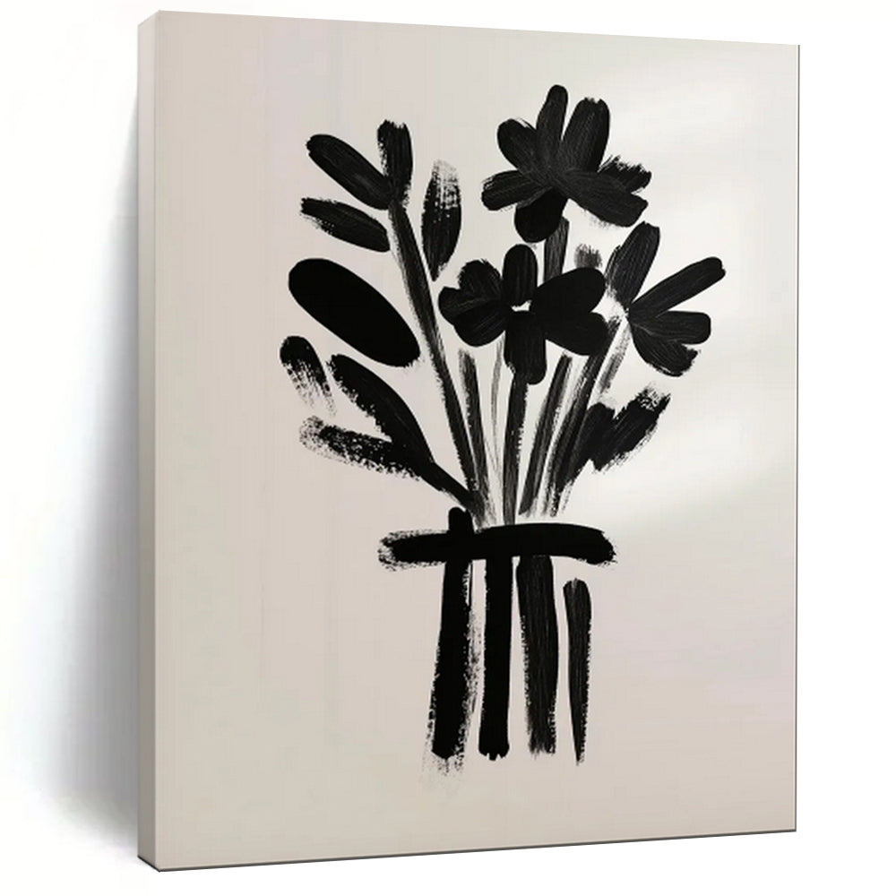Earthy & Natural Abstract Canvas Art for Dining Room & Entryway LargeART2035