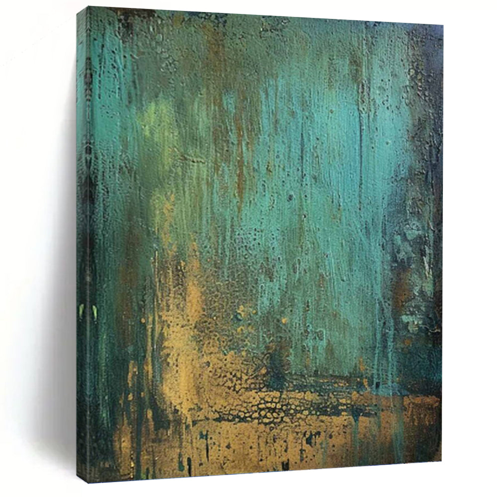 Striking Hand - Painted Textured Abstract Canvas for Hallway & Bar DKH1194