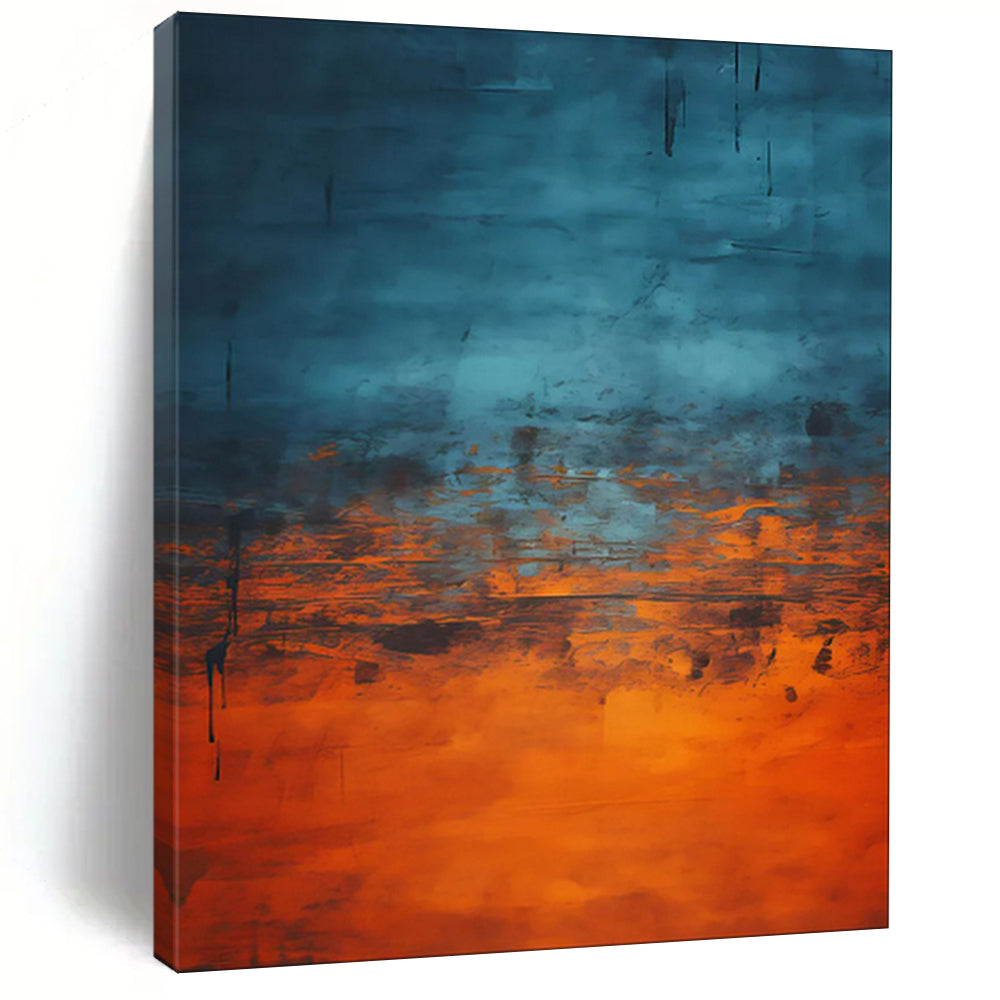 Fluid & Dynamic Large-Scale Hand-Painted Abstract Painting for Bedroom & Living Room LargeART1947