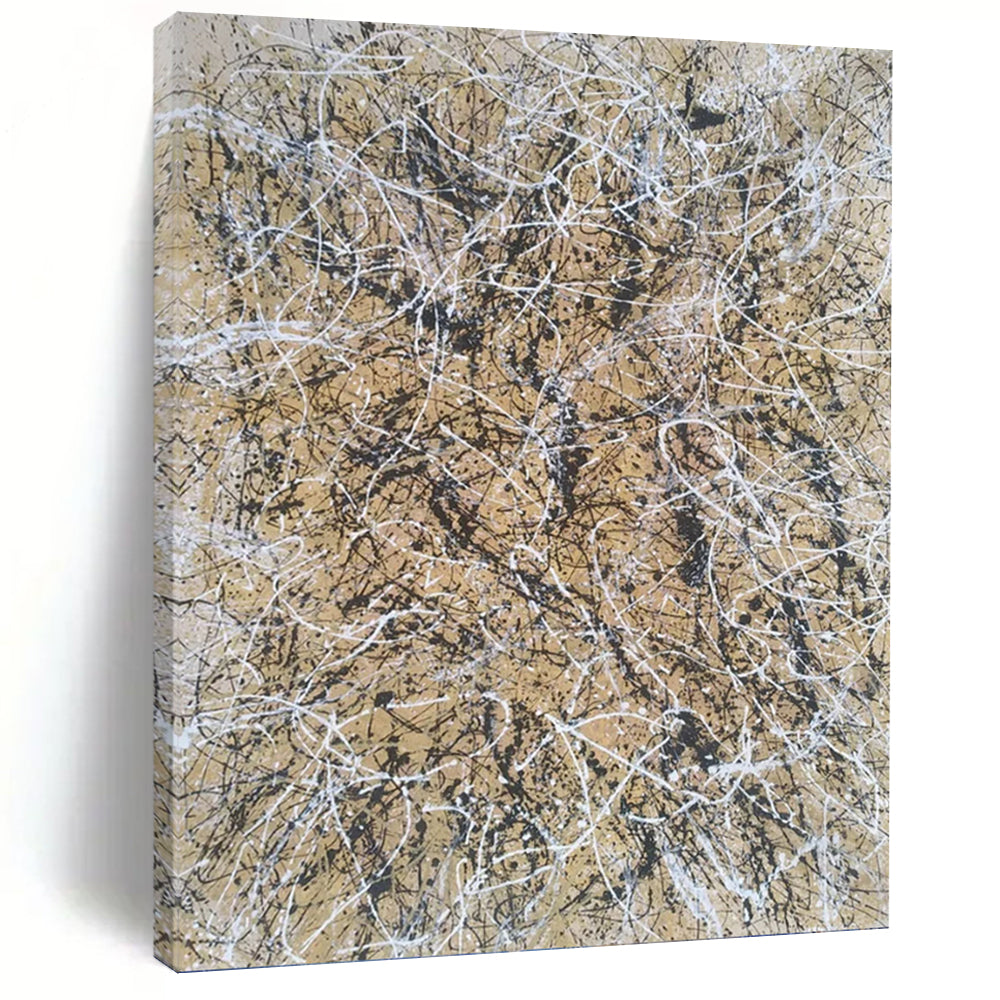 Grand - Proportioned Vertical Hand - Painted Textured Custom Abstract Madrigal for Living Room and Entryway DKH1574