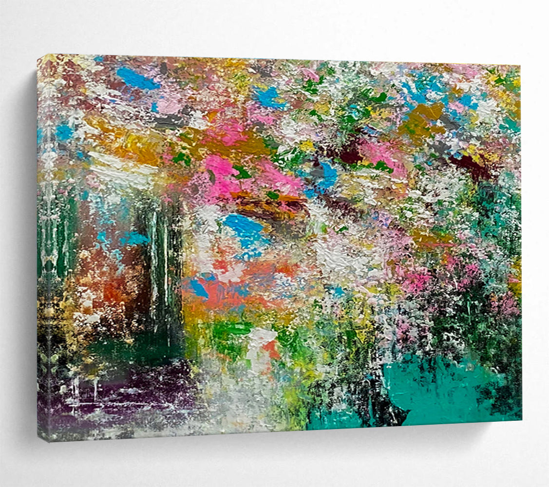 Peaceful Large Abstract Canvas with Tranquil Textured Patterns for Bedroom & Dining Room DKH919