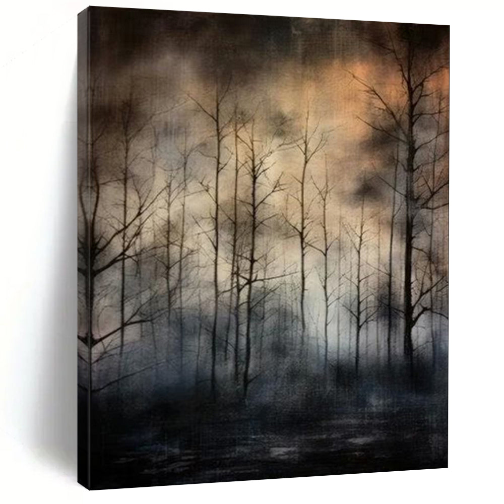 Custom Hand-Painted Abstract Mural for Office & Hotel LargeART1913