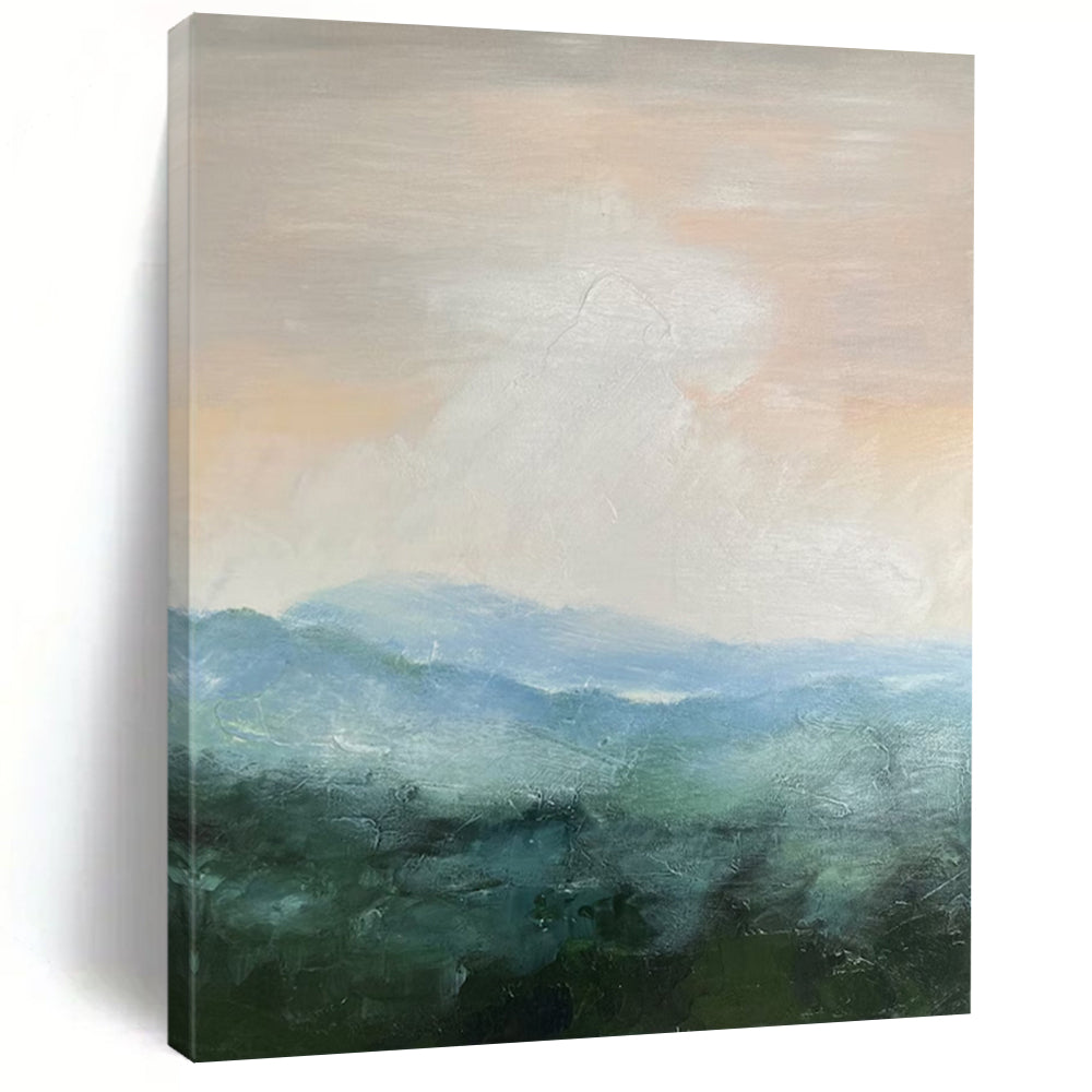 Extended Hand - Painted Textured Custom Abstract Painting for Bedroom and Bar DTP010