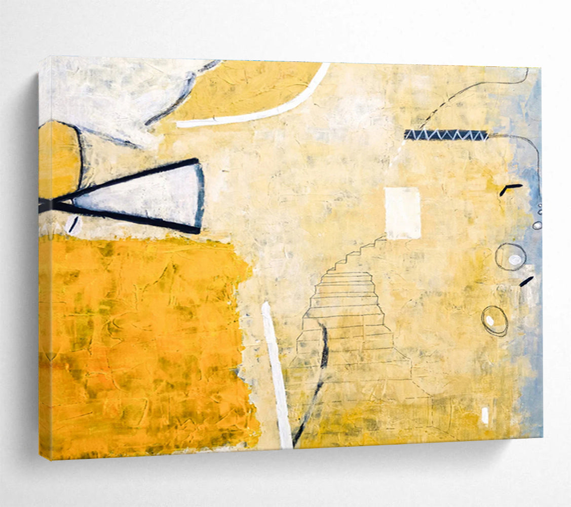 Large - Sized Hand - Painted Abstract Art for Bar & Entryway DKH562