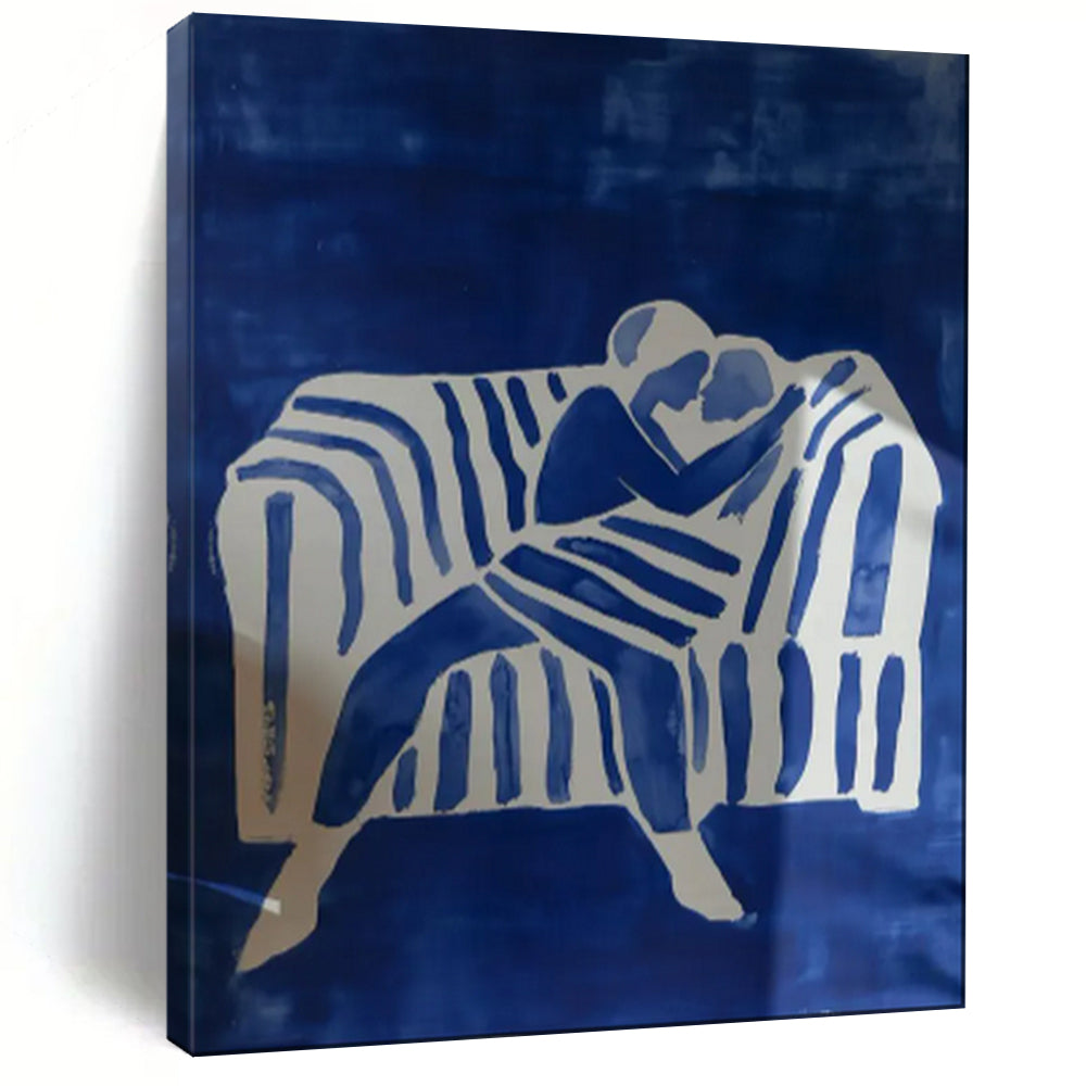 Dynamic & Movement-Filled Abstract Canvas Art for Bar & Hotel LargeART2036