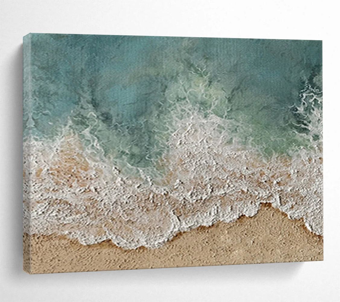 Aerial Beach View - Coastal Living Room or Bedroom Art DLZ252
