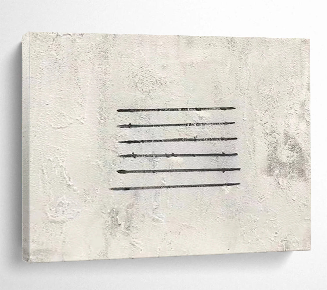 Subtle Line Etching - Minimalist Living Room or Office Art DLZ262