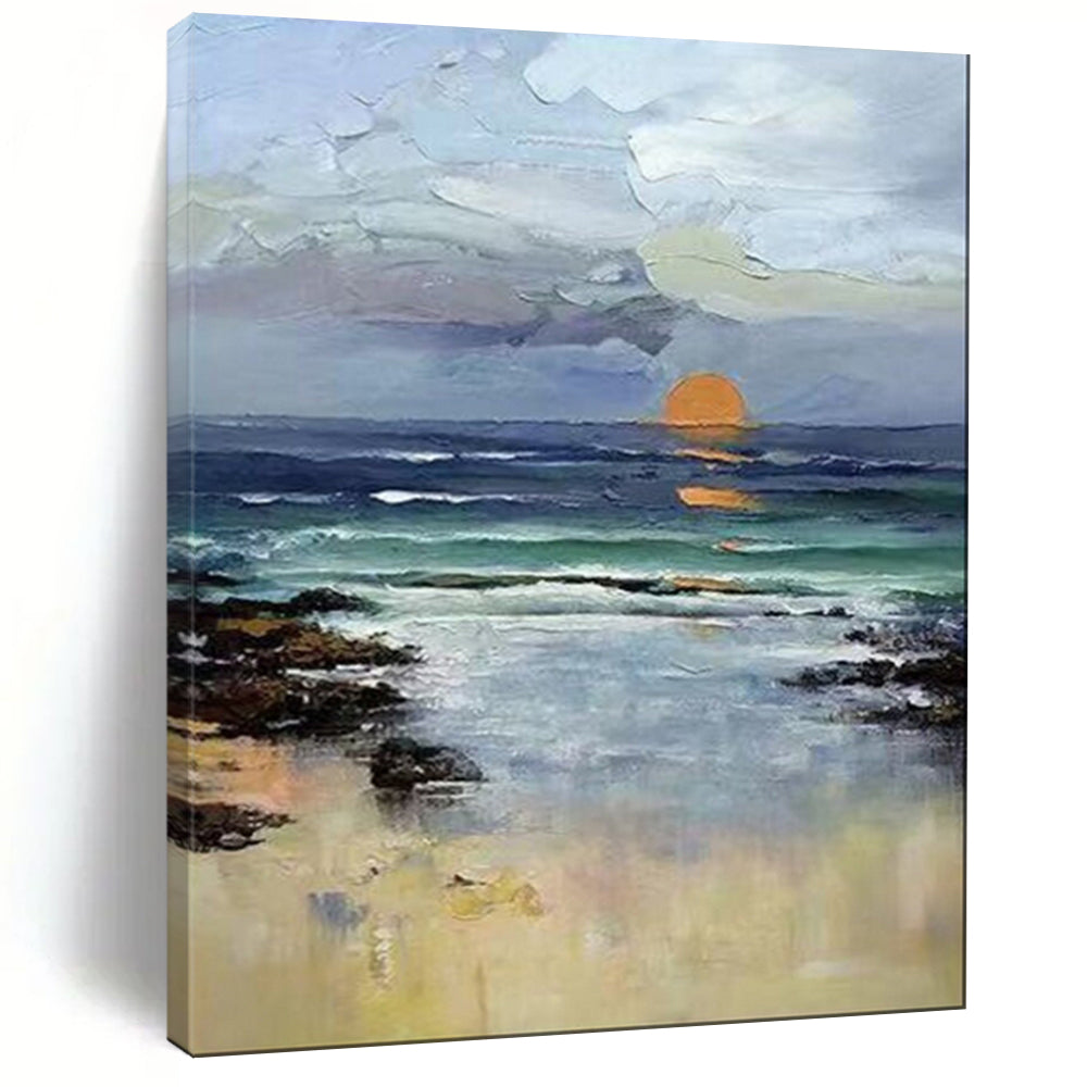 Large-Scale Textured Abstract Wall Art for Bedroom & Meditation Room LargeART2115