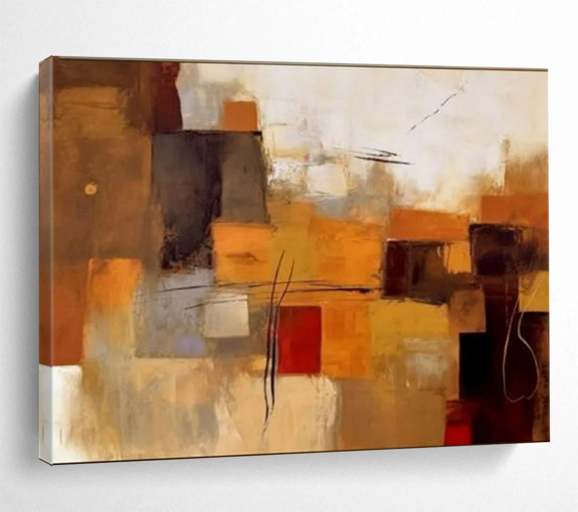 Massive-Sized Hand-Painted Abstract Wall Art for Office & Entryway LargeART1505