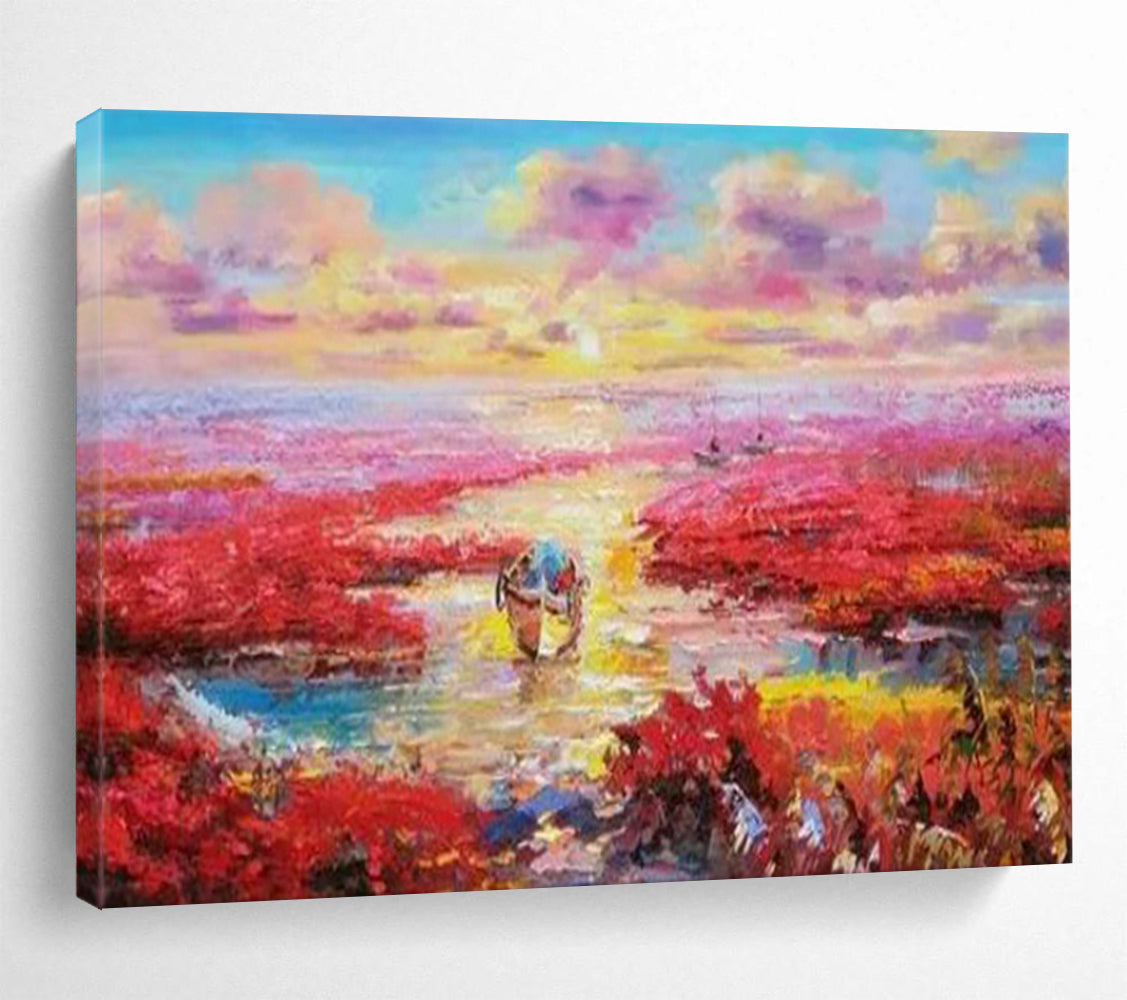 Organic Fluid Abstract Canvas Art for Living Room & Dining Room LargeART1799