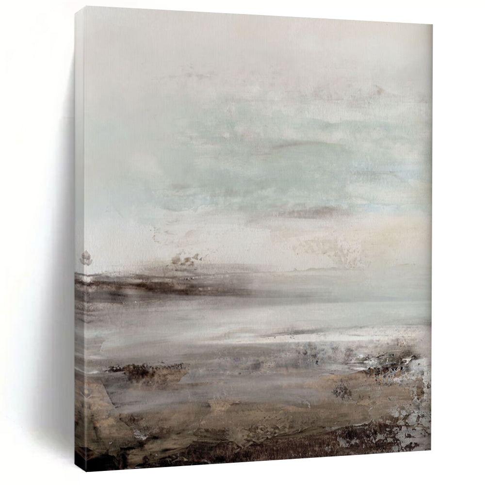 Ridged Textures: Super - Sized Custom Abstract Canvas for Entryway and Hotel DTP153