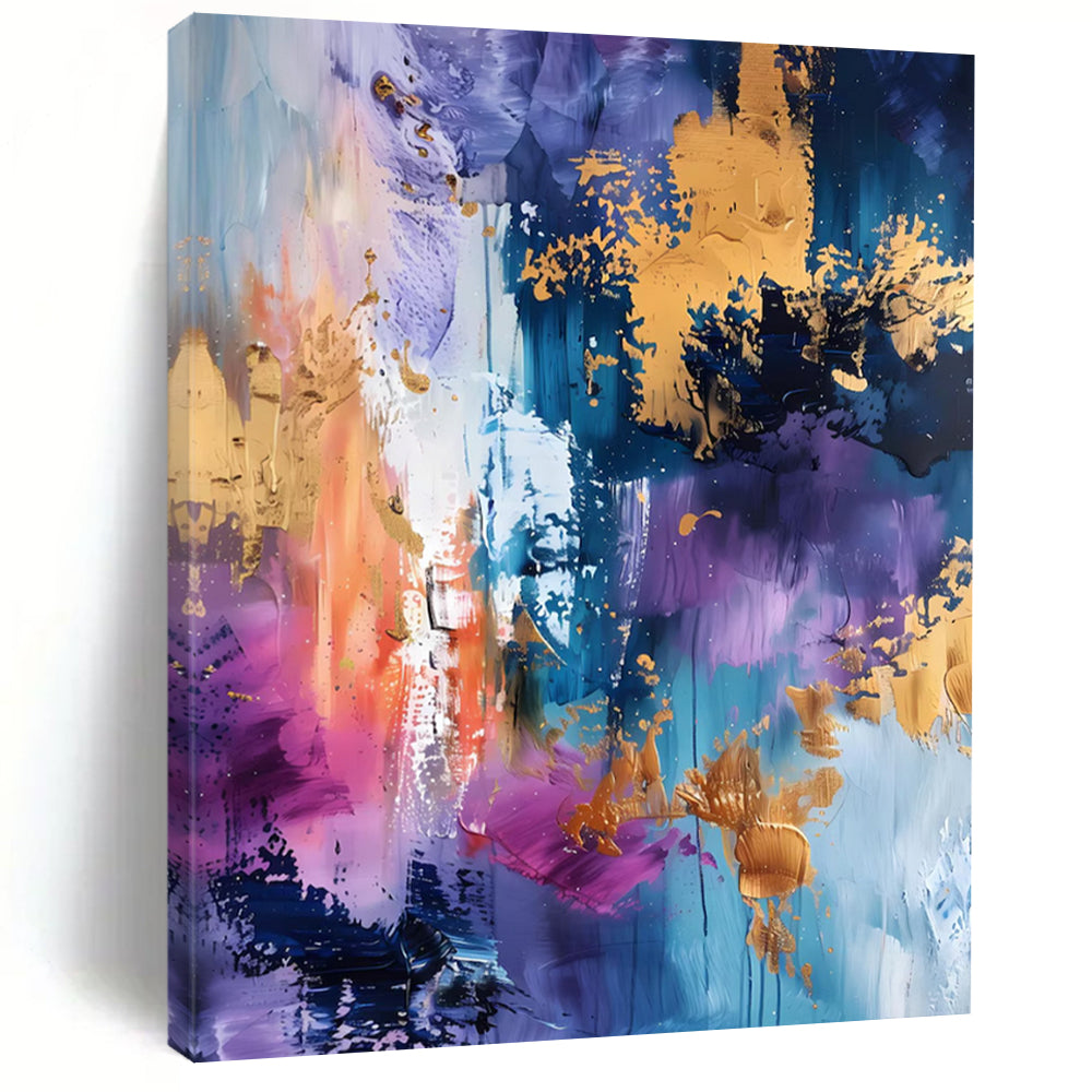 Large Custom Abstract Paintings: Textured Styles for Office & Hallway DTP282