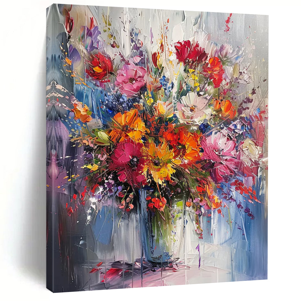 Custom Handmade Abstract Art: Big Sizes, Textured Wonders for Dining Room & Entryway DTP260
