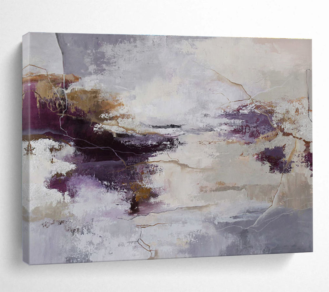 Large - Format Textured Abstract Painting for Entryway & Bedroom DKH516