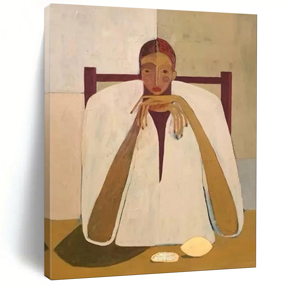Custom Hand-Painted Abstract Mural for Dining Room & Bar LargeART1936