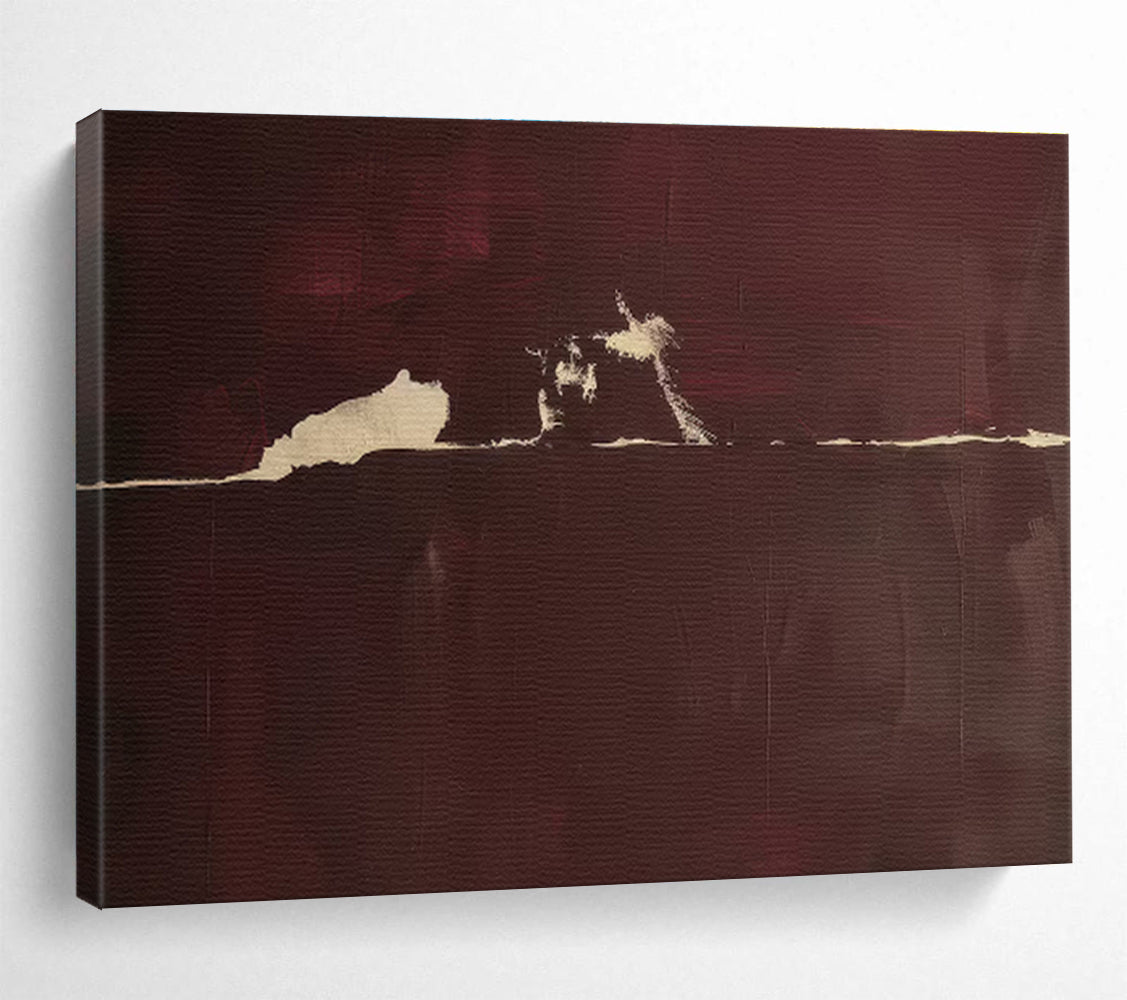 Hand-Painted Made-to-Order Abstract Mural for Dining Room & Living Room DKH141