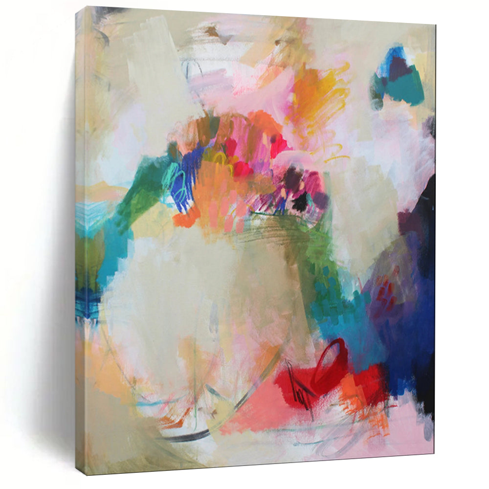 Large-Scale Custom Hand-Painted Abstract Art for Hallway & Entryway LargeART1856