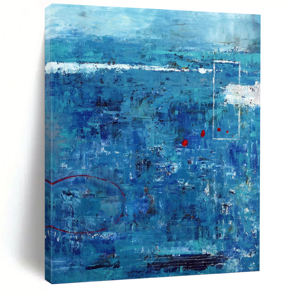 Opulent Hand - Painted Textured Canvas Art for Dining Room & Hotel Lobby DKH1100