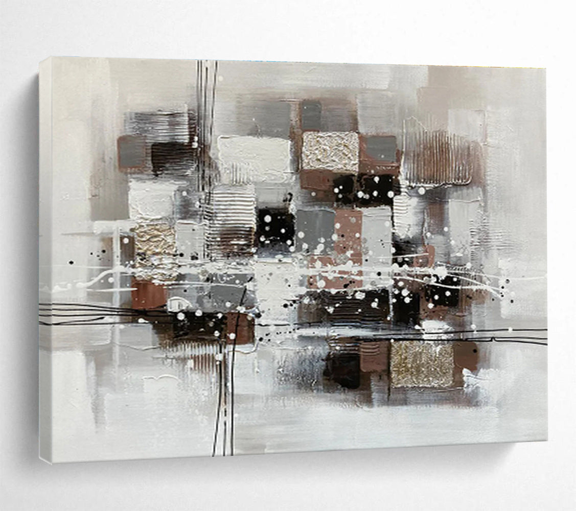 “Dynamic Reverberations” Giant Abstract Artwork for Living Room & Dining Room DKH354